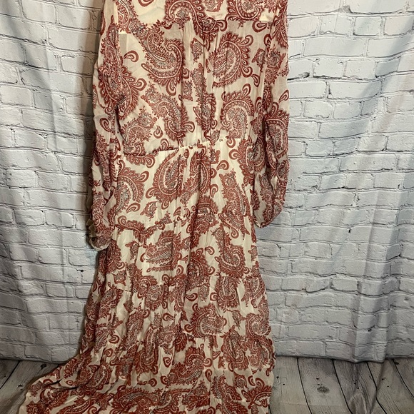 RARE!!Anthropologie Allaire Paisley Maxi Shirt Dress. NWOT - Picture 8 of 11